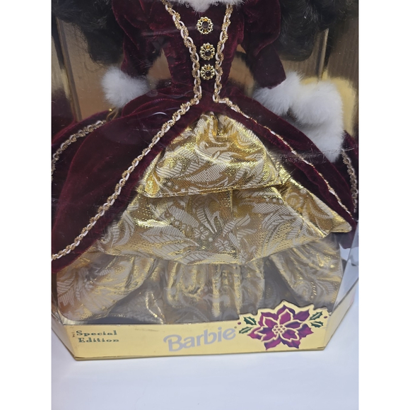 VTG 1996 Happy Holidays Barbie - African American Special Edition - New in Box - Picture 4 of 6